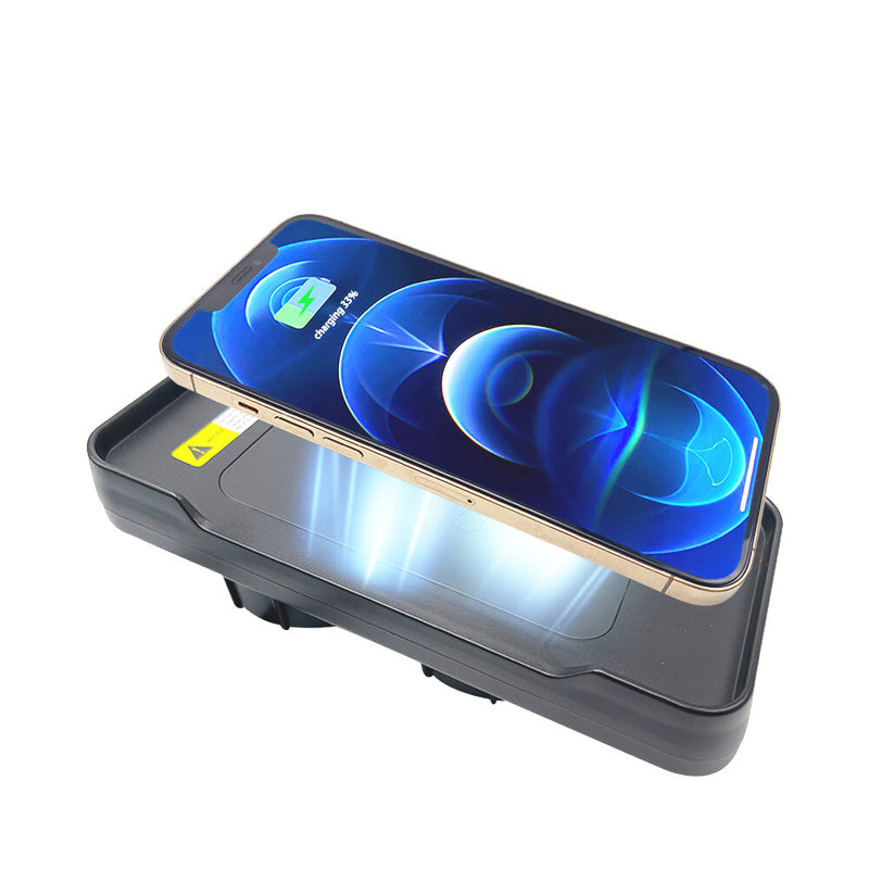 WXZOS Center Console Wireless Fast Charging Pad for Renault Clio 2013-2018