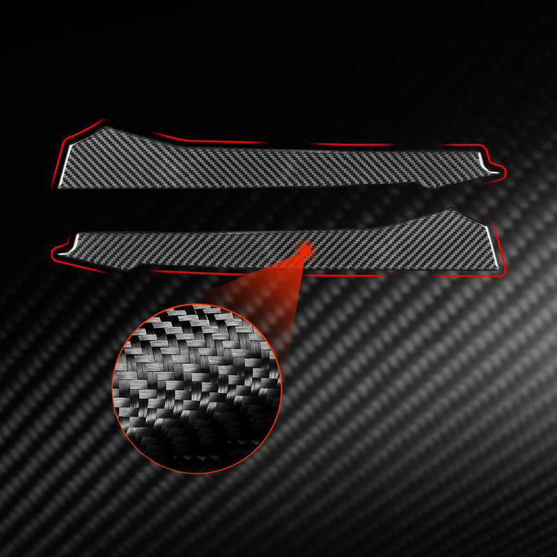 WXZOS Genuine Carbon Fiber Front Intake Vents Trim for Chevrolet Corvette C8 2020-2024