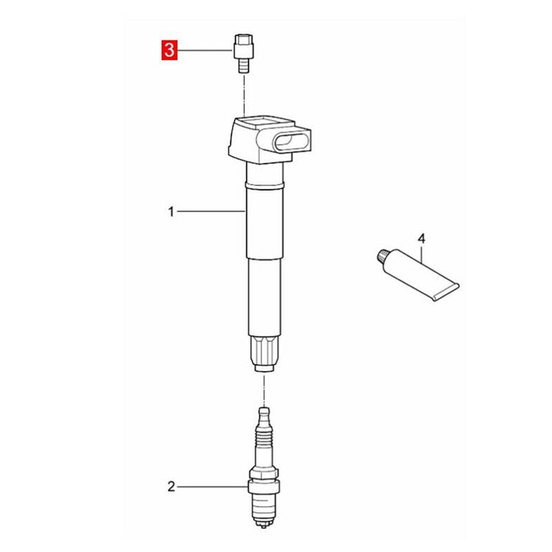 Engine Ignition Coil Hexalobular Screw for Porsche Cayenne (9PA/92A) 2003-2017