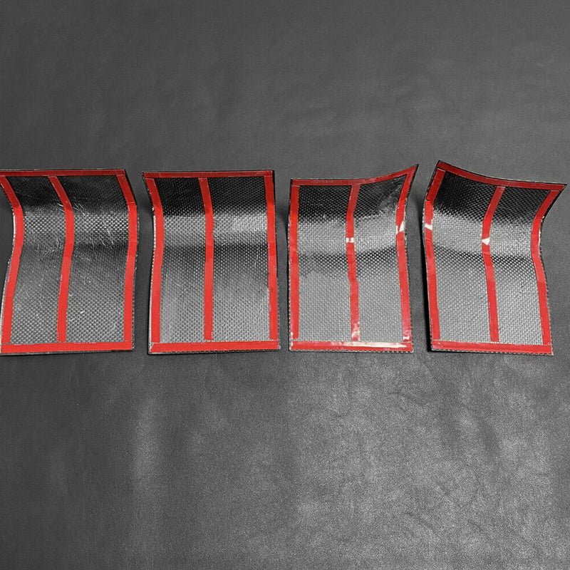 Car Genuine Carbon Fiber Door Inner Handle Panel Trim Kit for Ford F150 2015-20