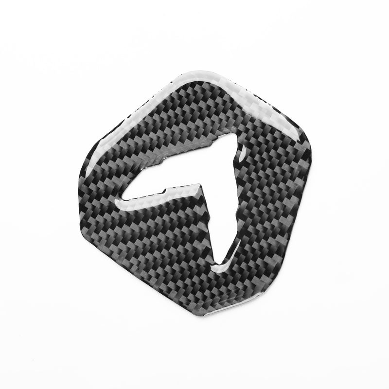 WXZOS Genuine Carbon Fiber Steering Wheel Trim for Chevrolet Corvette C8 2020-2024