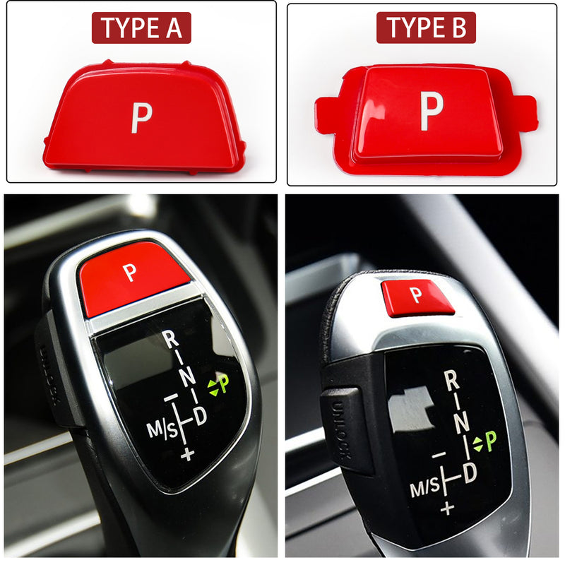 WXZOS Gear Shift Knob Lever P Key Button Cover for BMW 7 Series F01 F02 2008-2014