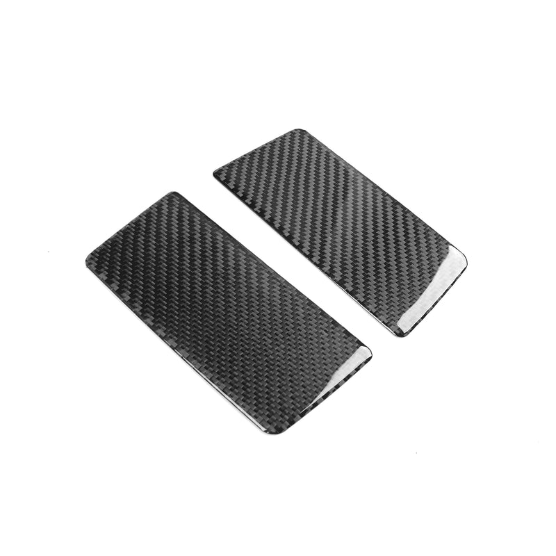 WXZOS Genuine Carbon Fiber Sun Visor Vanity Mirror Trim for Chevrolet Corvette C8 2020