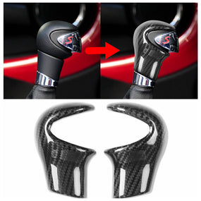 Carbon Fiber Gear Shift Knob Cover Trim for Mini Cooper R55 R56 R57 2007-2014