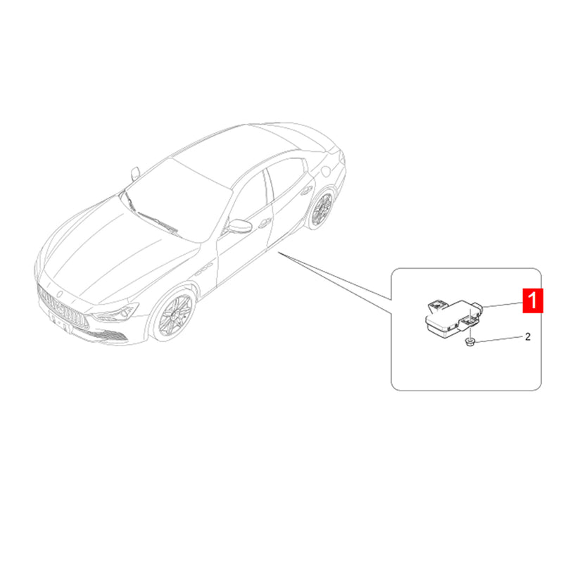 WXZOS TPMS Tire Pressure Monitor Control Unit for Maserati Quattroporte M156 2014-2017