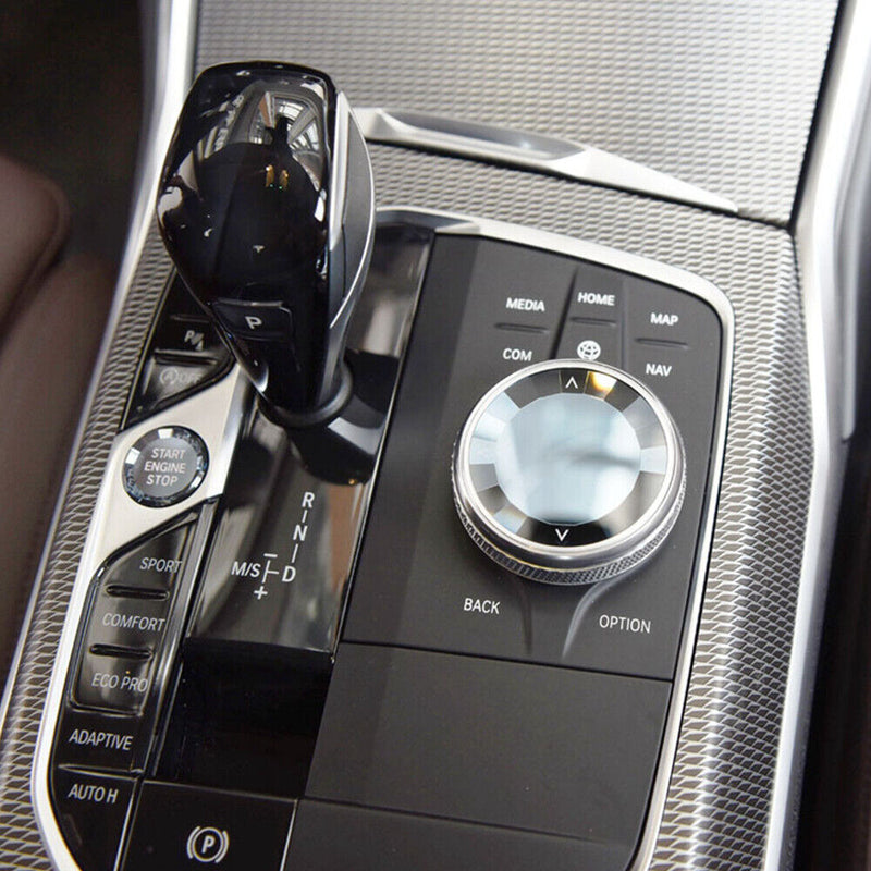 2020 ABS&Rock Crystal Multimedia Knob IDRIVE Button Cover for BMW 3' G20 G28