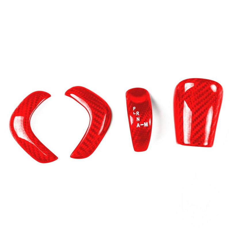 Genuine Carbon Fiber Gear Shift Knob Handle Cover Fit for Nissan GT-R 2017-2022