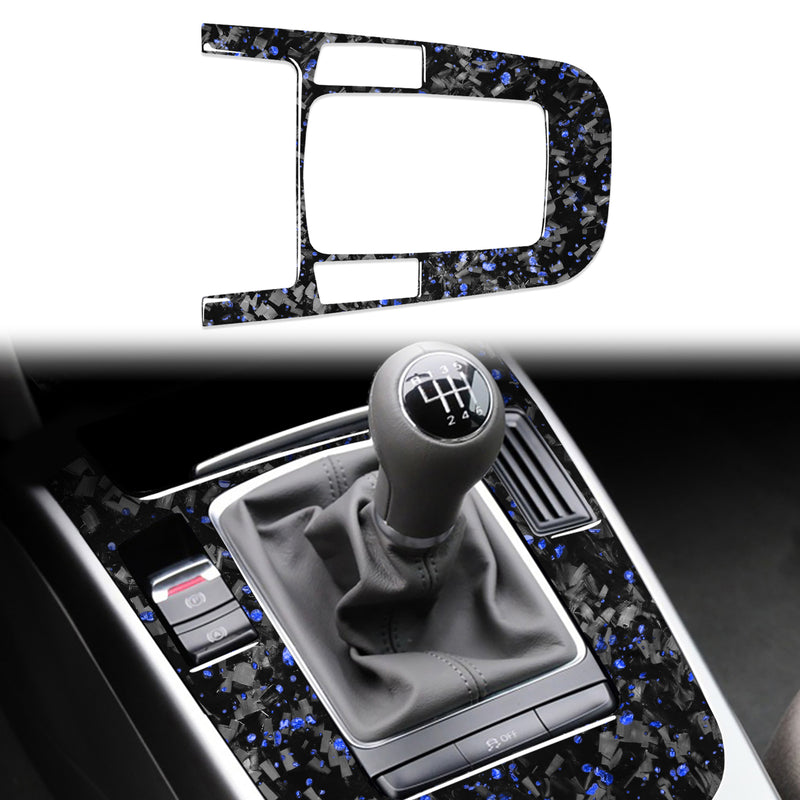 WXZOS Genuine Carbon Fiber Gear Shift Lever Panel Trim for Audi Q5 SQ5 2009-2012