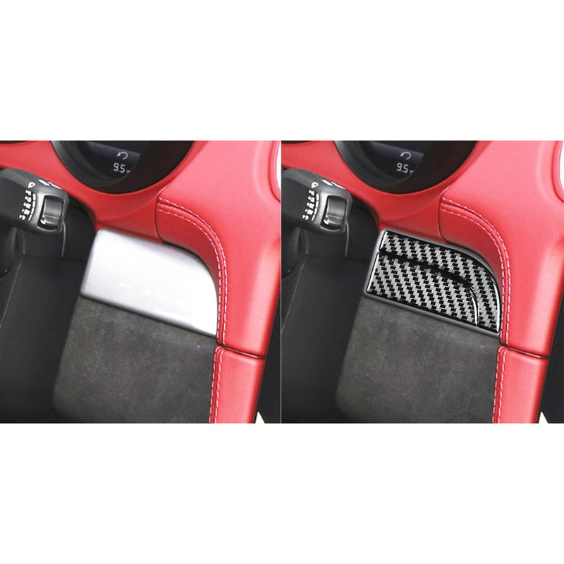 WXZOS Carbon Fiber Driver Side Dashboard Trim for Porsche 718 Boxster 982 2017-2025