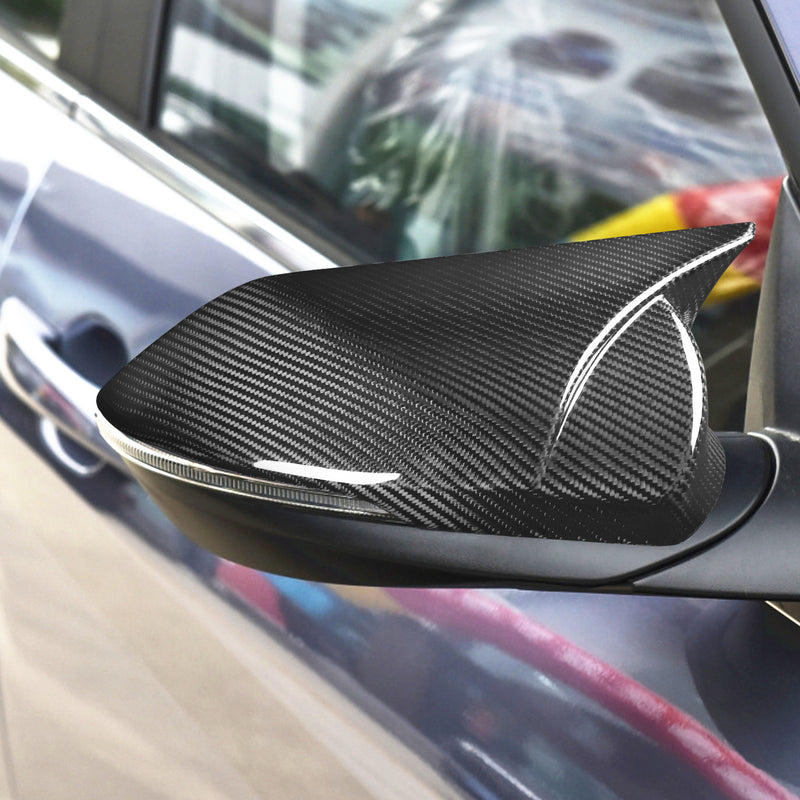 WXZOS Genuine Carbon Fiber Wing Mirror Trim for Hyundai Elantra 2021-2023