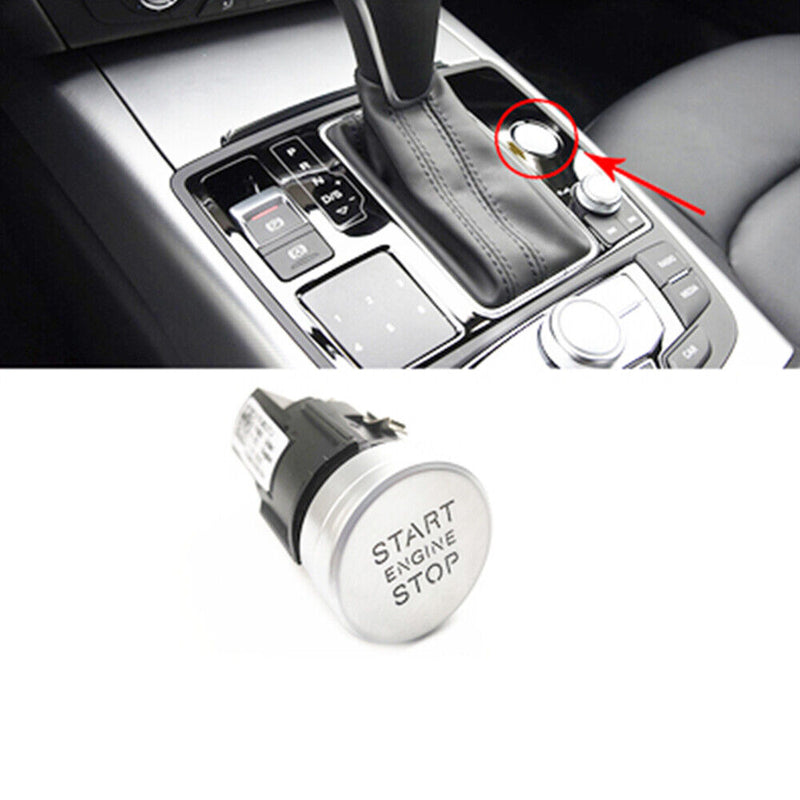 Silver 4G1905217A Start Stop Engine Switch Button for Audi 2012-2018 A6 C7 S6 A7