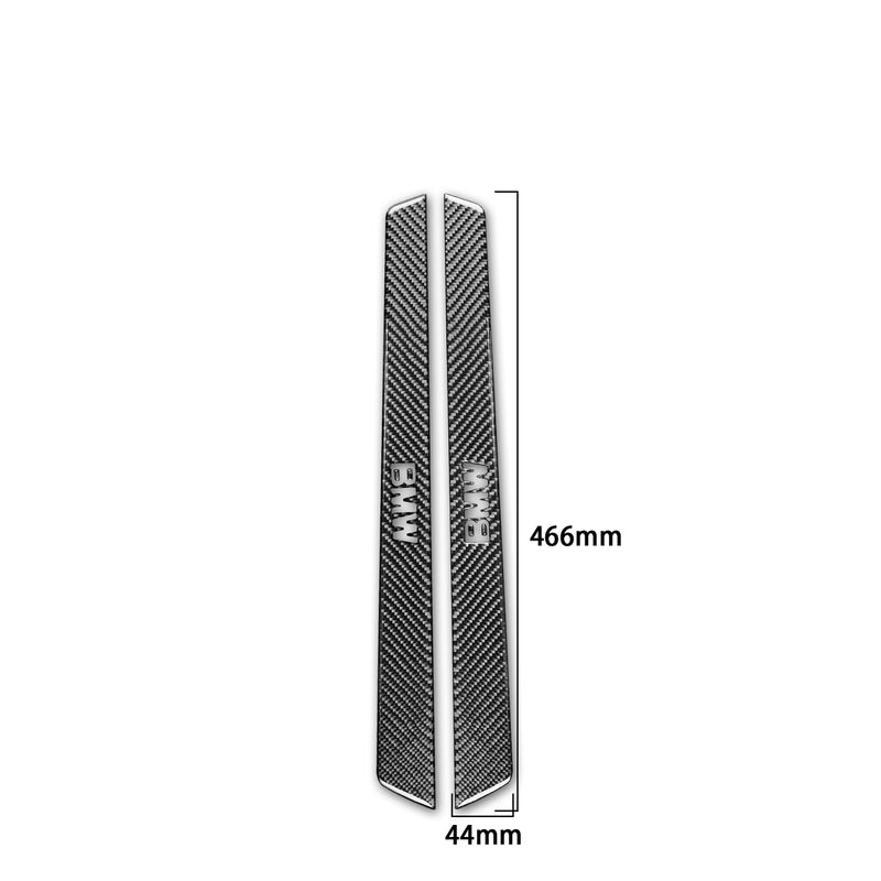 WXZOS Genuine Carbon Fiber Door Sill Plate Protector Sticker for BMW Z4 E85 2003-2008