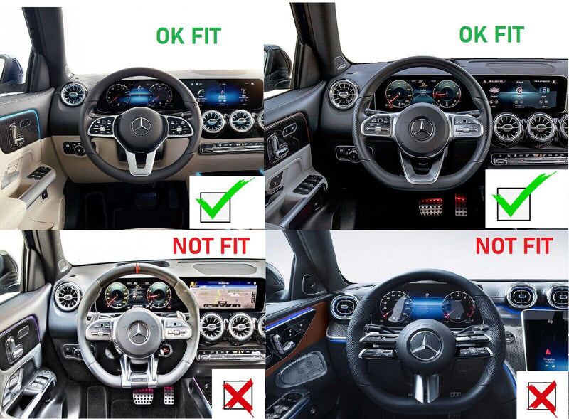 Carbon Fiber Steering Wheel Shift Paddle Shifter for Benz A-Class W177 2018-2021