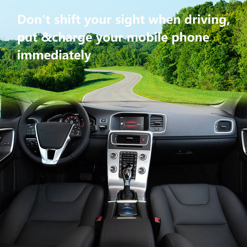 WXZOS Center Console Phone Wireless Fast Charging Pad for Volvo S60 2015-2019