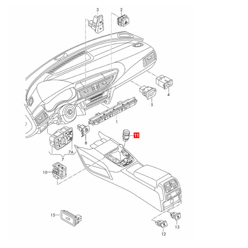 WXZOS Crystal Start Stop Ignition Switch Button Cover for Audi A7 S7 RS7 2011-2018