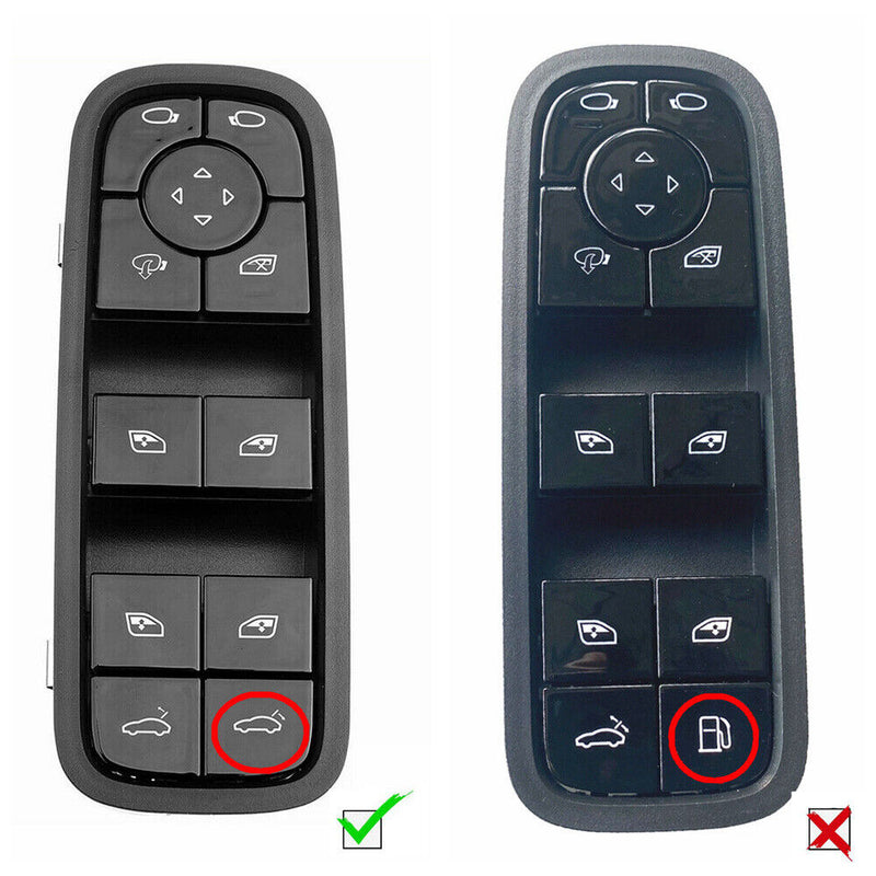 Left Driver Master Power Window Switch 971959858C for Porsche Panamera 2017-2022