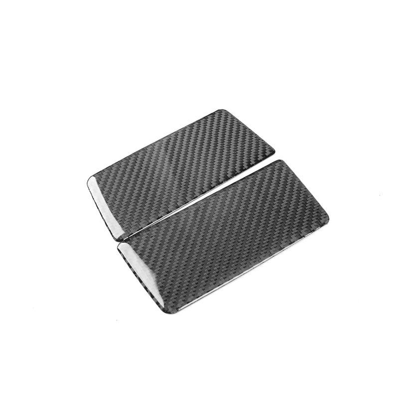 WXZOS Genuine Carbon Fiber Sun Visor Vanity Mirror Trim for Chevrolet Corvette C8 2020