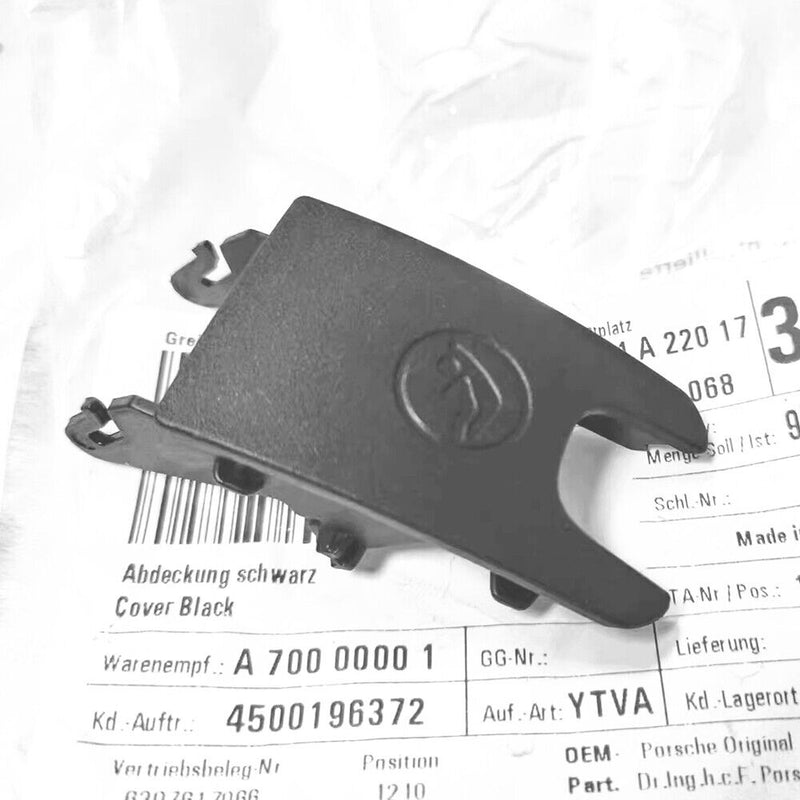 Coperchio interruttore ISOFIX fibbia sedile posteriore nero per Porsche Macan...