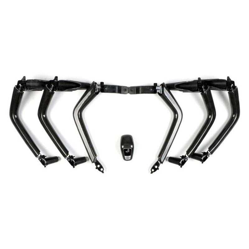 1SET Carbon Fiber Inner Door Handle Center Armrest for Porsche Cayenne 2018-2023