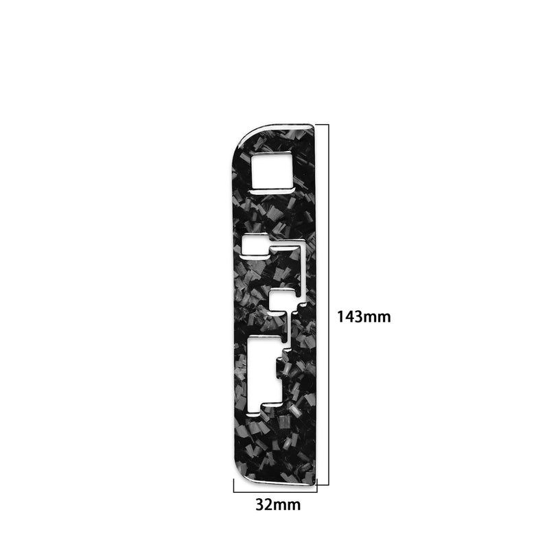 WXZOS Genuine Carbon Fiber Gear Shift Lever Panel Trim for Toyota Highlander 2014-2018