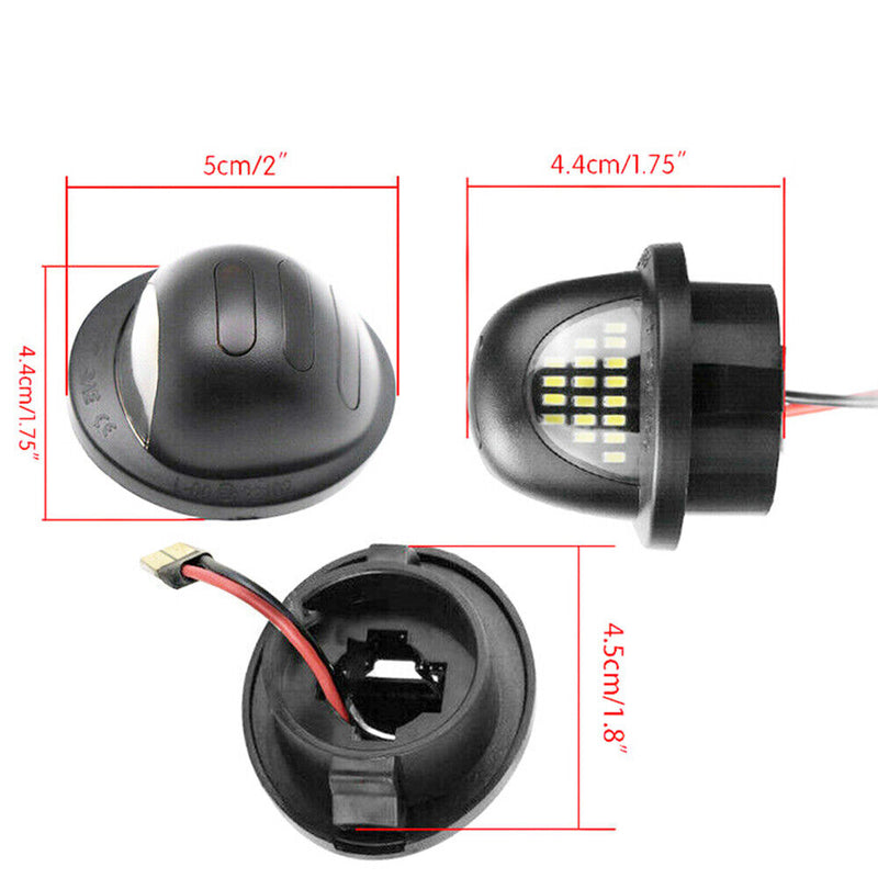 2X LED License Plate Light With Lamp for Ford F150/250/350 Ranger Explorer 83-16