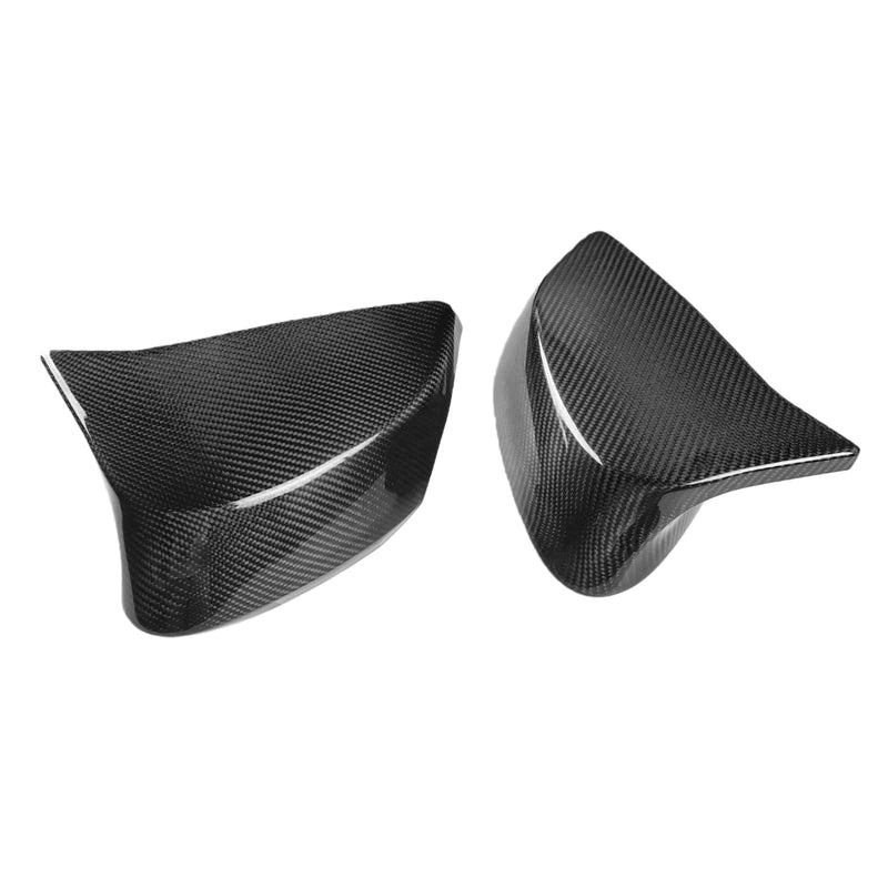 WXZOS Dry Carbon Fiber Side Wing Mirror Cover Trim for Chevrolet Corvette C8 2022-2024