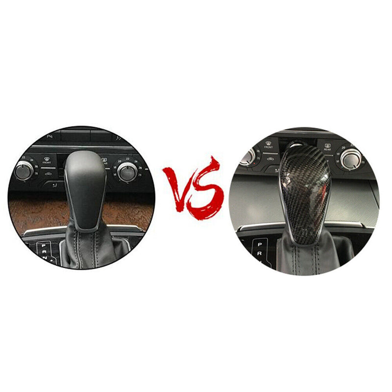 Carbon Fiber Gear Shift Knob Cover for Audi 2015-2018 A6 A7 S6 S7 A6 allroad