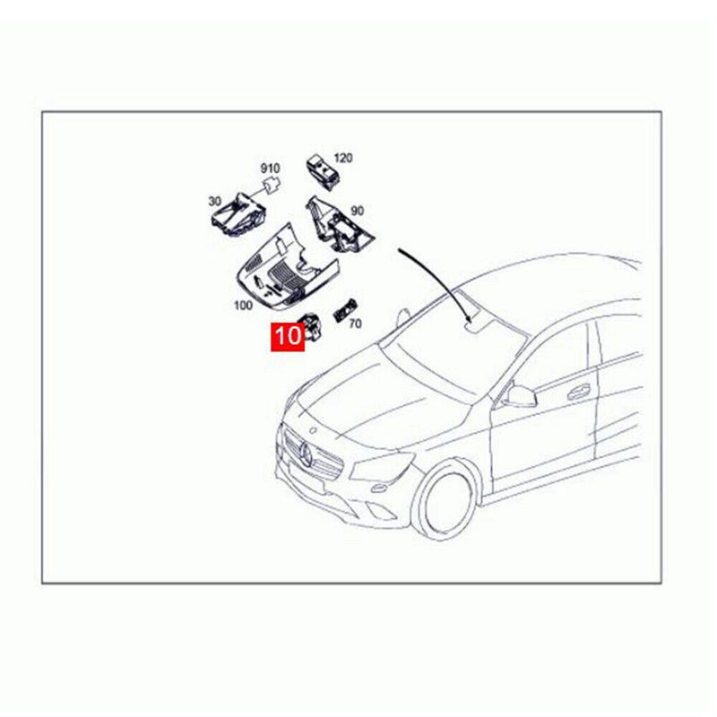 Rain and Light Sensor A2469012504 for Mercedes Benz GLA C117 X156 2014-2018