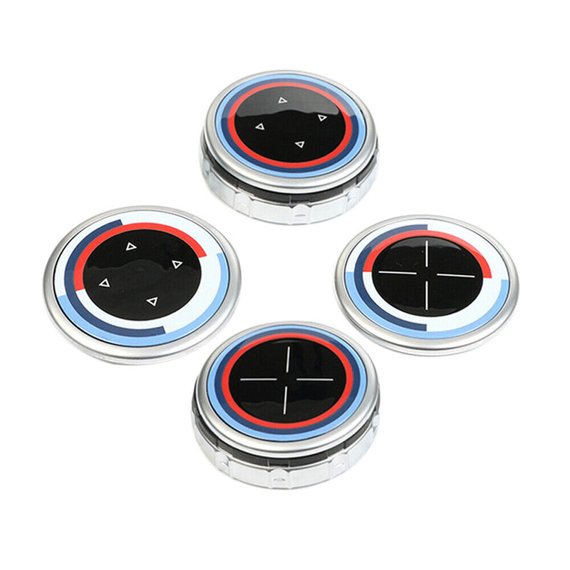 Car 7 Button CIC IDrive Multi-Media Knob Cover for BMW 7Series F01/02/04 2009-12
