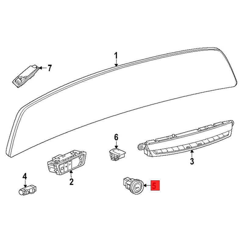 WXZOS Start Stop Ignition Switch Button Assembly for Cadillac LYRIQ 2023-2025