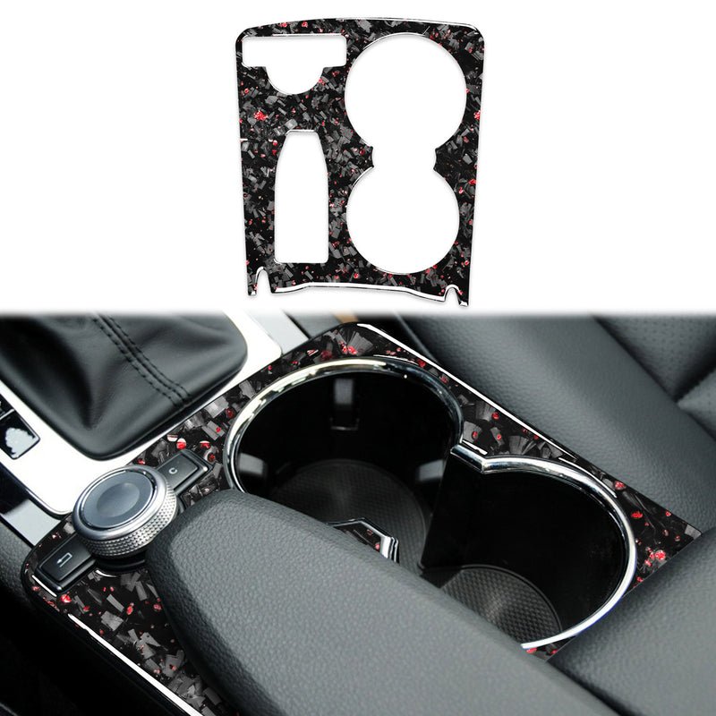 WXZOS Genuine Carbon Fiber Gear Shift Lever Trim for Mercedes W204 C-Class 2007-2013