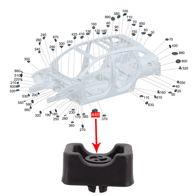 WXZOS Jack Holder Fixture for Mercedes-Benz EQA EQB (W243) 2021-2024