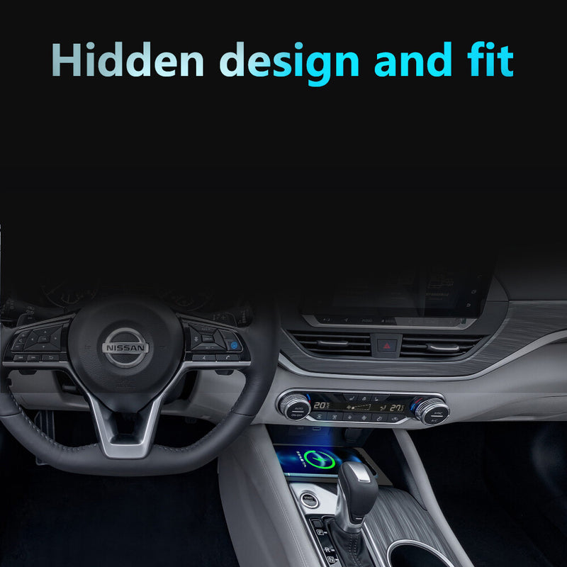 WXZOS Center Console Wireless Fast Charging Pad for Nissan Altima 2020-2021