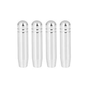 4Pcs Aluminum Alloy Silver Door Lock Knob Pins for BMW 5 Series 2002-2009 E60 4D