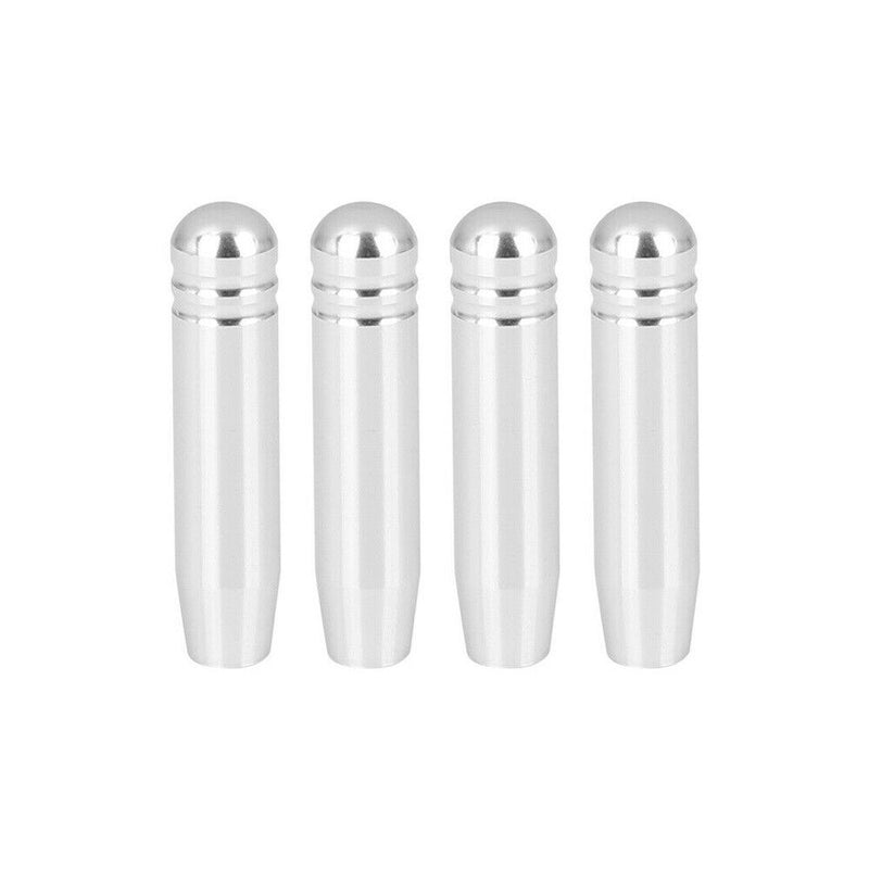 4Pcs Aluminum Alloy Silver Door Lock Knob Pins for BMW 5 Series 2002-2009 E60 4D
