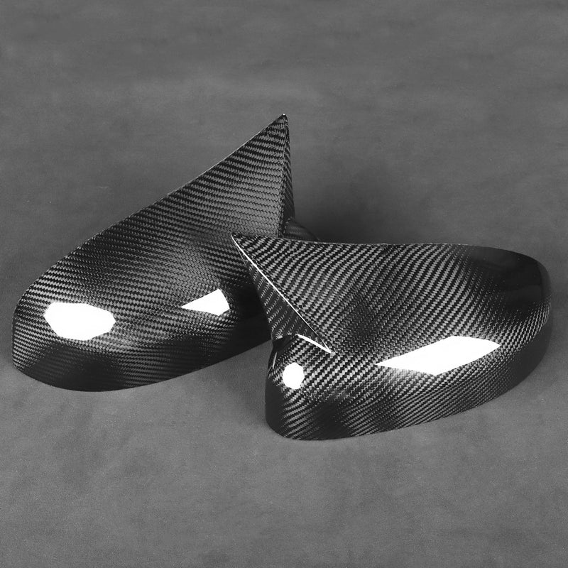 WXZOS Genuine Carbon Fiber Wing Mirror Trim for Ford Focus STRS MK3 2012-2018