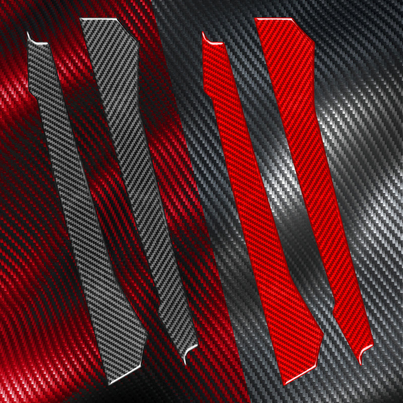 WXZOS Genuine Carbon Fiber Front Intake Vents Trim for Chevrolet Corvette C8 2020-2024