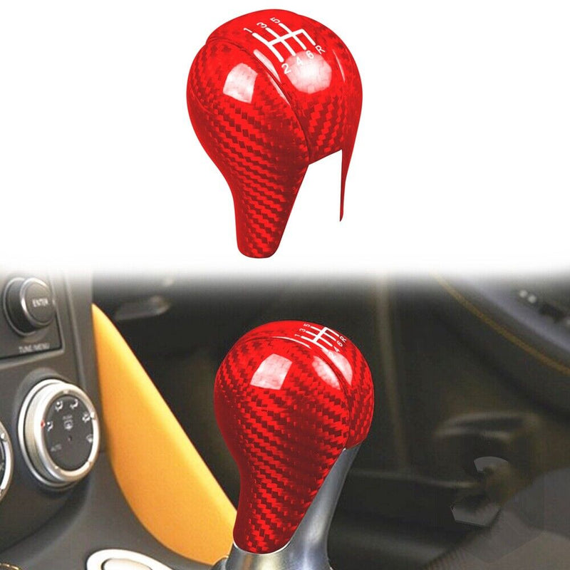 Genuine Carbon Fiber Gear Shift Knob Handle Cover Fit for Nissan 370Z 2009-2018