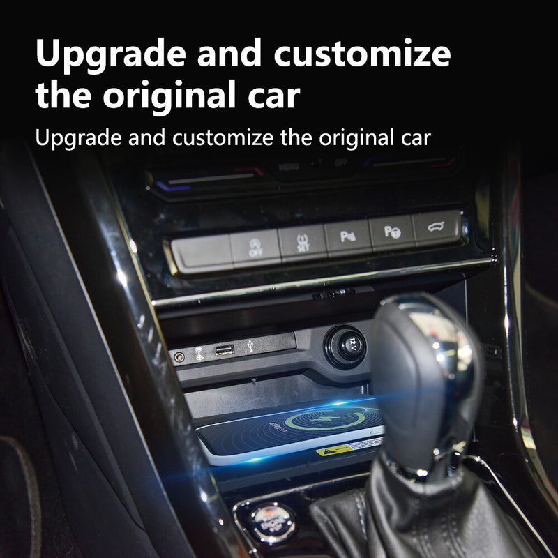 WXZOS Front Center Console Wireless Fast Charging Pad for VW Touran 2016-2021