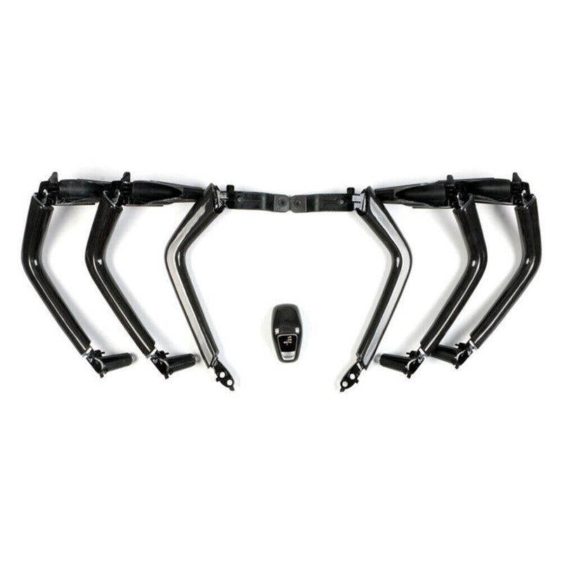 1SET Carbon Fiber Inner Door Handle Center Armrest for Porsche Cayenne 2018-2023