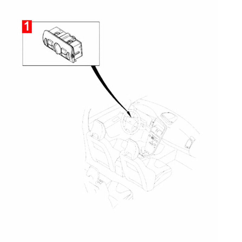 Black Headlight Fog Lamp Trunk Gas Tank Switch 31443855 for Volvo S60 V60 XC60
