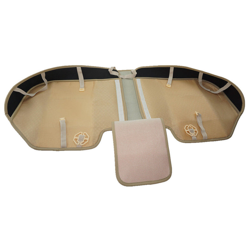 Beige Car Rear Seat PU Leather 3D Surround Car Seat Protector Rear Seat Cover