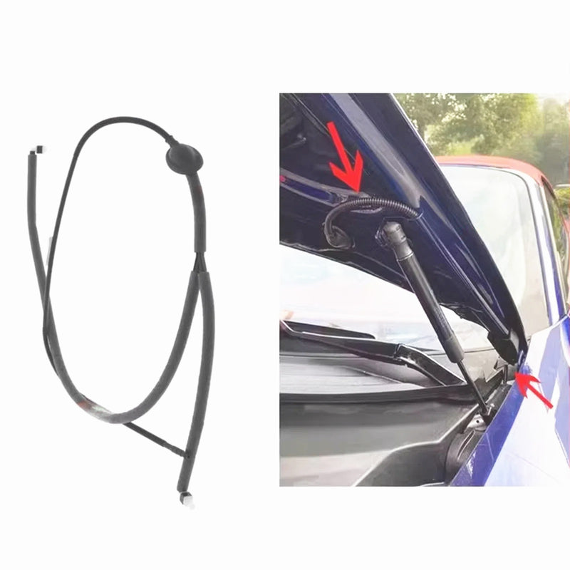 WXZOS Windshield Wiper Washer Hose Line w/Nozzle for Porsche 718 Cayman 982 2017-2023