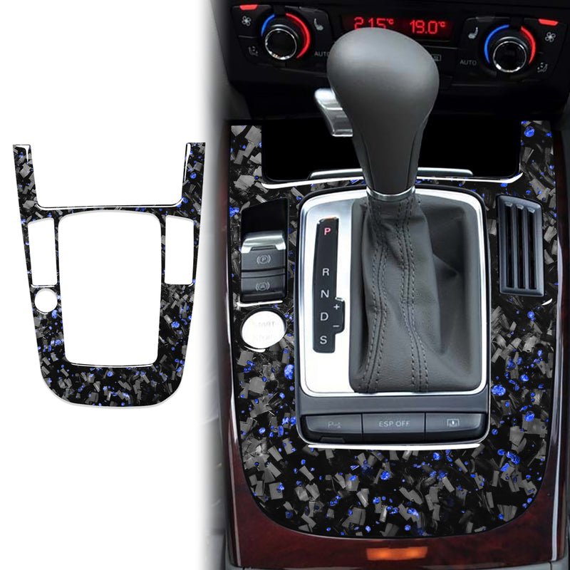 WXZOS Genuine Carbon Fiber Gear Shift Lever Panel Trim for Audi A4 B8 S4 RS4 2009-2012