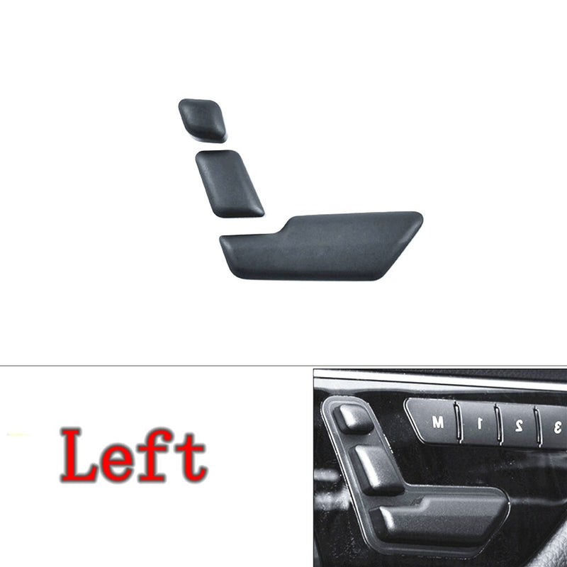 WXZOS 1PC Black Left Seat Adjust Switch Button Cover Set for Benz W204 C-class 2007-13