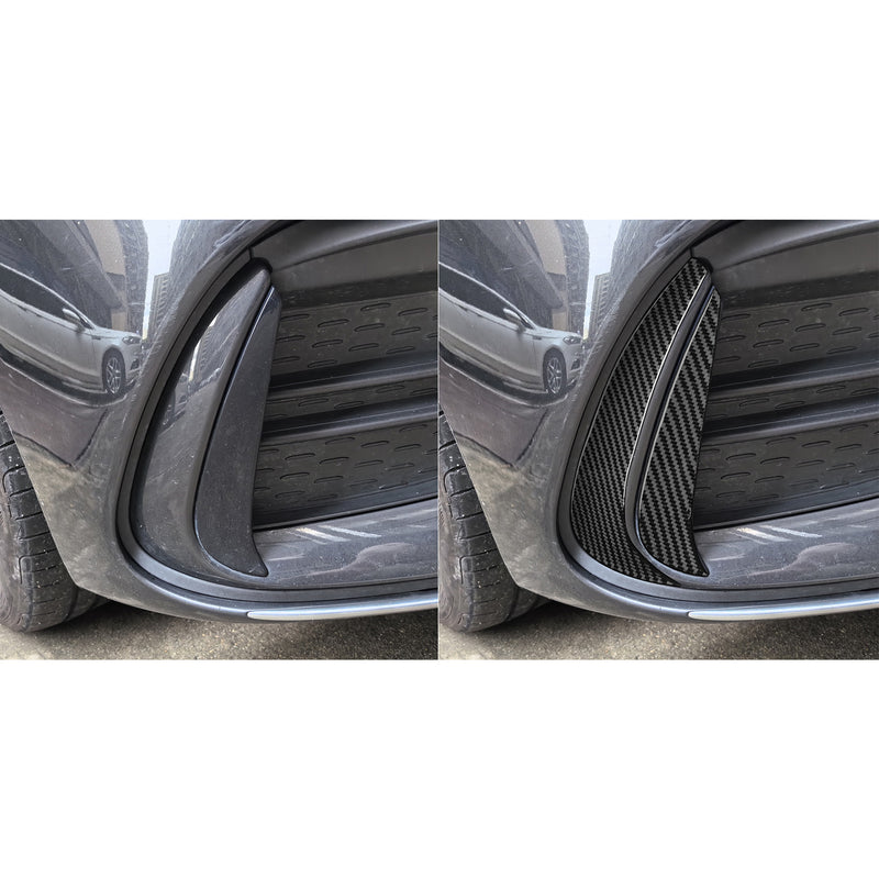 WXZOS Genuine Carbon Fiber Side Air Intake Trim for Mercedes W206 C-class 2022-2024