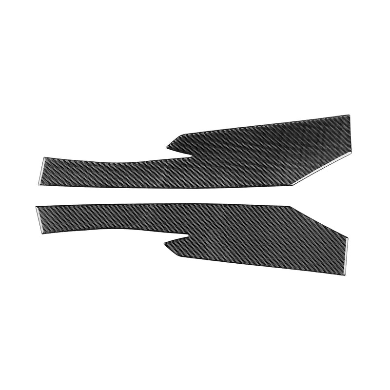 WXZOS Genuine Carbon Fiber Front Lip Spoiler Trim for Chevrolet Corvette C8 2020-2024