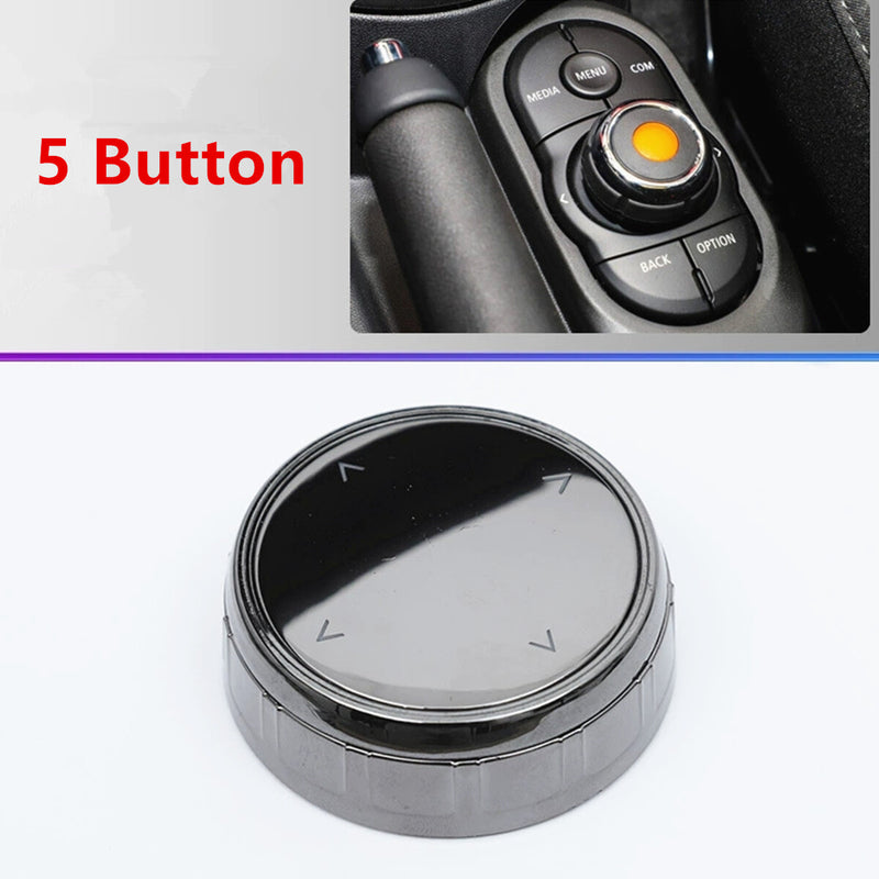 WXZOS ABS Ceramic IDRIVE Multimedia Button Knob Cover for Mini F54 F55 F60 F56 2016-21