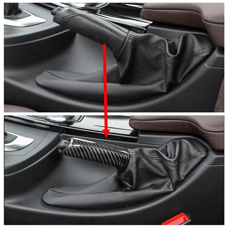 Carbon Fiber Handbrake Brake Handle Cover for BMW E46 E90 F30 F32 F80 1’ 3’ 4‘ M