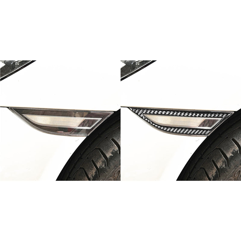WXZOS Carbon Fiber Side Marker Light Trim for Porsche 718 Cayman 982 2017-2025